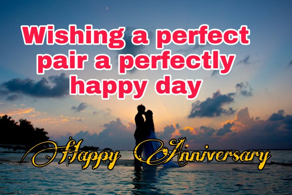 happy anniversary to you both
