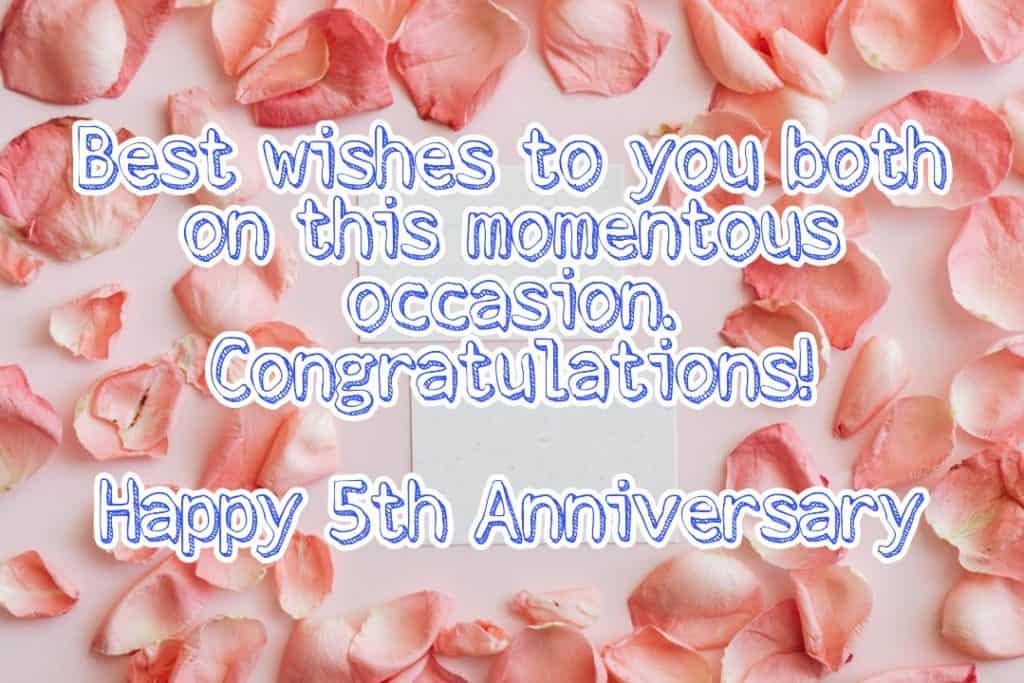 Happy 5th Anniversary Images Quotes Pictures Wishes Cards 5