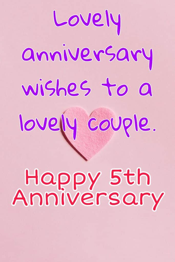 Happy 5th Anniversary Images Quotes Pictures Wishes Cards