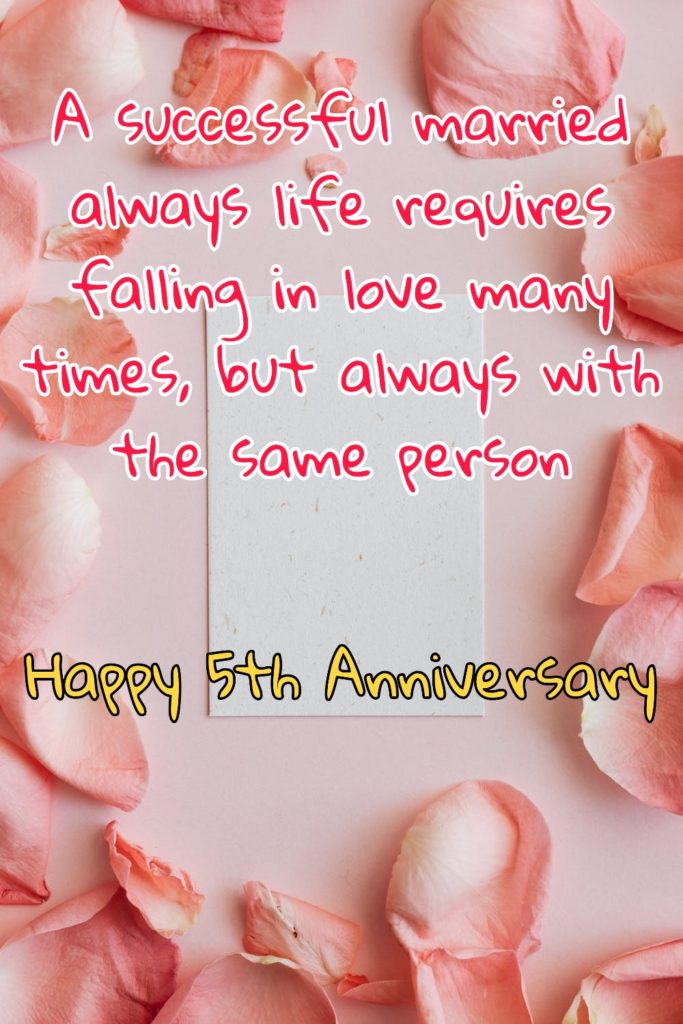 Happy 5th Anniversary Images Quotes Pictures Wishes Cards