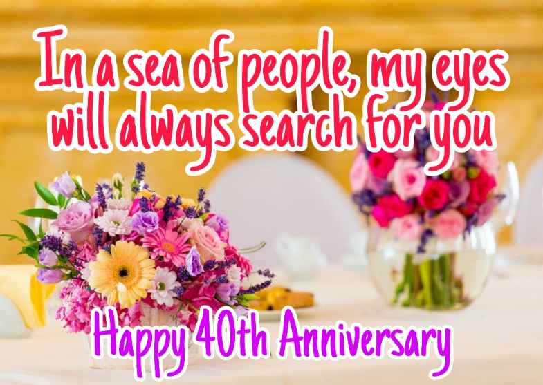 99+ Latest Happy 40th Anniversary Images Quotes Wishes 2023 33