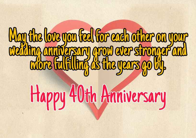 Happy 40th Anniversary Images Quotes Wishes 2020