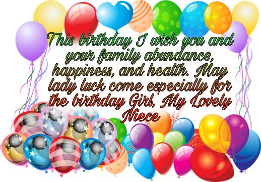 lovely wish for niece