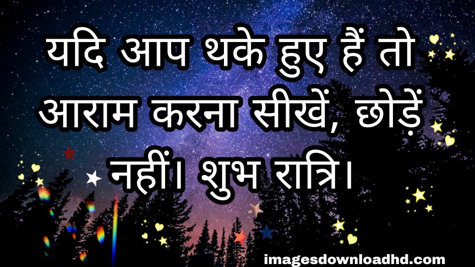 200+ Good Night Quotes in Hindi 2023 40
