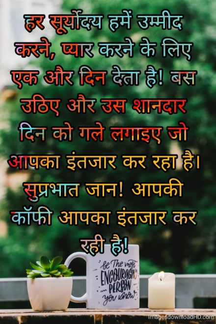 166+ Latest Good Morning Quotes in Hindi 2023 52