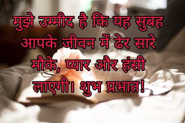 166+ Latest Good Morning Quotes in Hindi 2023 61