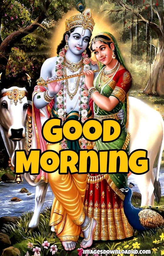 133+ Good Morning Radha Krishna Images 2023 11
