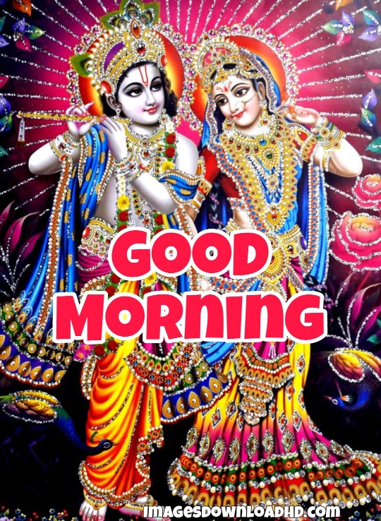 133+ Good Morning Radha Krishna Images 2023 12