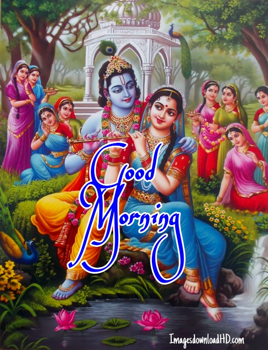 133+ Good Morning Radha Krishna Images 2023 19