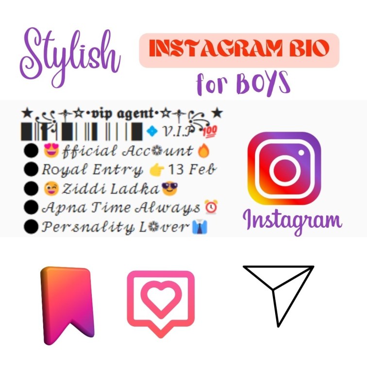 Stylish Instagram bio for boys