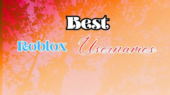 Best Roblox Usernames