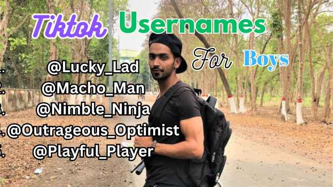 Tiktok usernames for boys